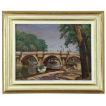 § Ethelbert White (British, 1891-1972) The Pont Neuf, Paris oil on board 26 x 34cm (10 x 13in)
