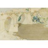 § John Stanton Ward, CBE, RA (British, 1917-2007) The Puente de San Martín, Toledo, Spain signed