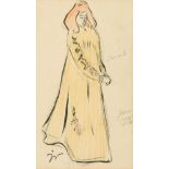 § Jacques Villon (French, 1875-1963) Costume design for the theatre signed lower left with the