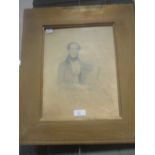 Wageman (19th century). Pencil portrait of a seated young gentleman, signed and dated 1835, 30 x