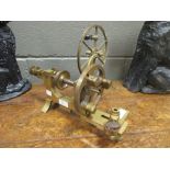 A brass watchmaker's lathe