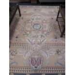An Aubusson type flat weave carpet 302 x 225cm