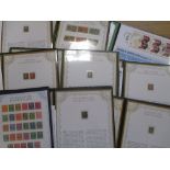 Westminster Collection Stamps, 18 albums, each with one stamp with certificate to inc. the Victorian