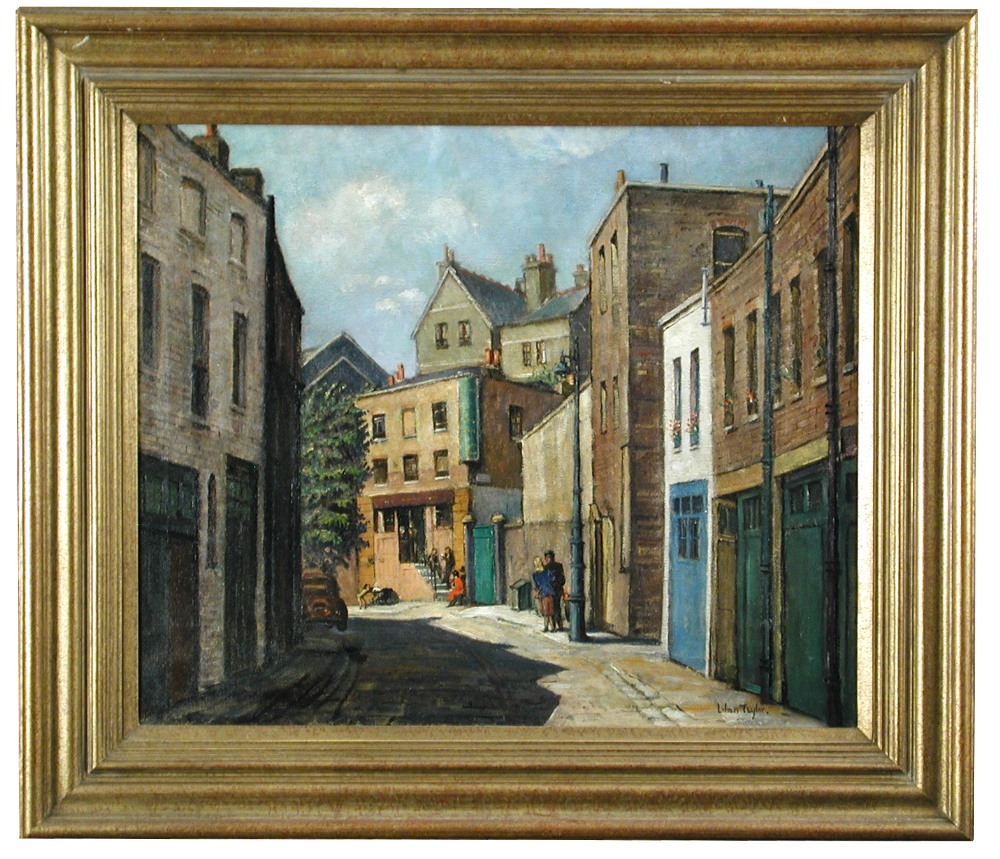 § Lilian Taylor (British, 20th Century) Berkeley Square and Mews houses both signed lower right " - Image 2 of 12