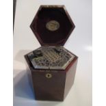 A late 19th century Lachenal cased button concertina