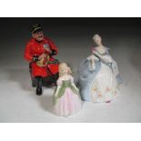 A group of Royal Doulton figurines to include 'Past Glory', 'Premiere', 'Grace', Biddy