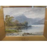 Emil Axel Krause (1871-1945), A pair of Lake District watercolours of 'Buttermere' and 'Loch