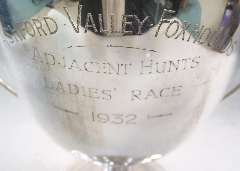 A Victorian silver two handled trophy cup and cover, by HC Freeman & Co, London 1900, of plain urn - Image 2 of 5