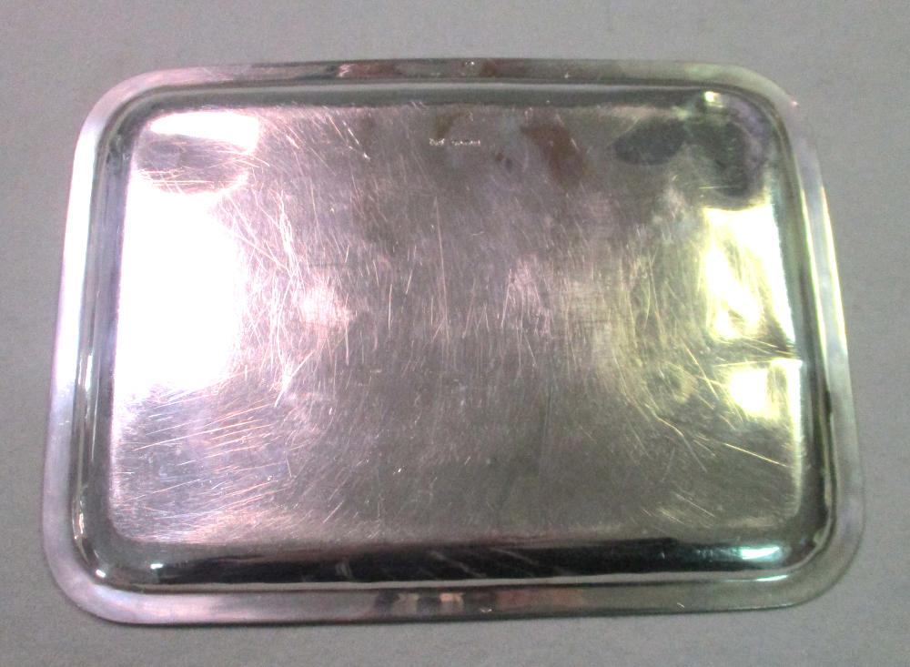 A George V silver dressing table tray made for Cartier, by Maison Puiforcat, with French maker's and - Image 2 of 7