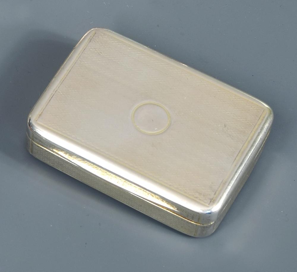 A George III silver snuffbox, by Phipps and Robinson, London 1808, of rectangular form, the body - Image 5 of 5