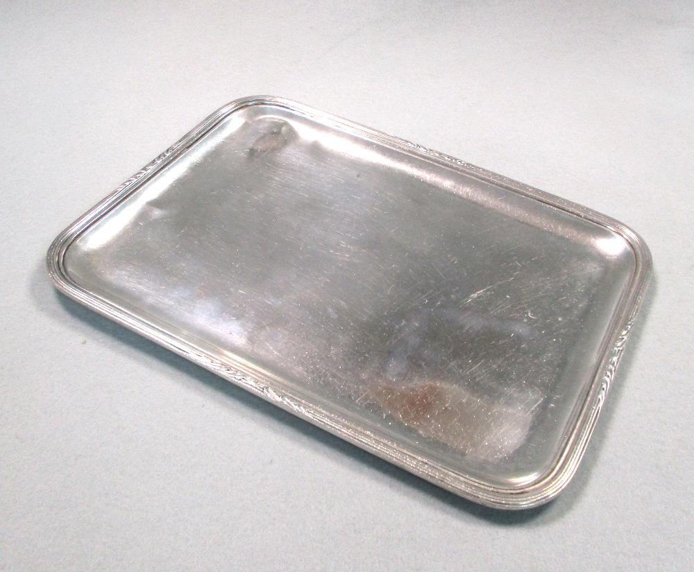 A George V silver dressing table tray made for Cartier, by Maison Puiforcat, with French maker's and - Image 7 of 7