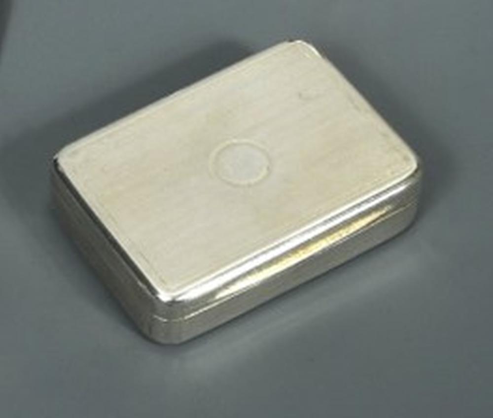 A George III silver snuffbox, by Phipps and Robinson, London 1808, of rectangular form, the body