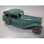 Tinplate clockwork Wells of London Saloon car