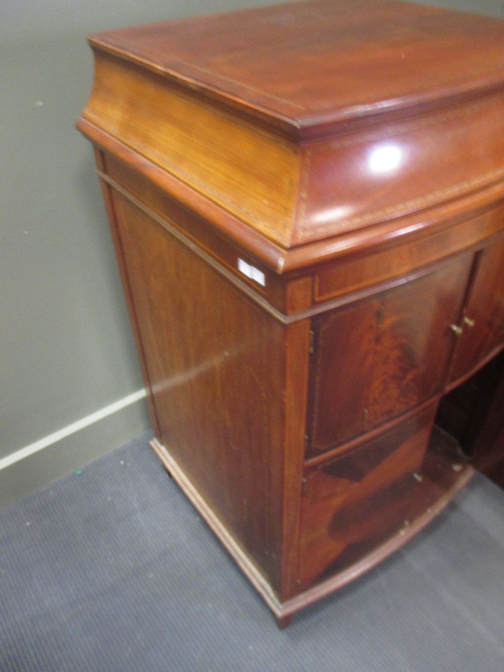 An early 20th century mahogany Gramaphone cabinet 130cm h 70cm w - Image 3 of 3