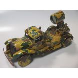 Tinplate clockwork Wells large Army Searchlight Lorry