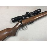 CZ, a .17 Mach 2 bolt-action sporting rifle, No. A06887, with factory threaded medium-heavy weight