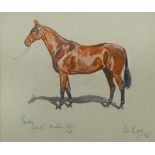 § Peter Biegel (British, 1913-1988) 'Pleeder', a bay thoroughbred, Gillingham and Shaftesbury