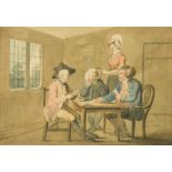 Edward Bird, RA (British, 1772–1819) The Card Players watercolour 19.50 x 28cm (8 x 11in) Other