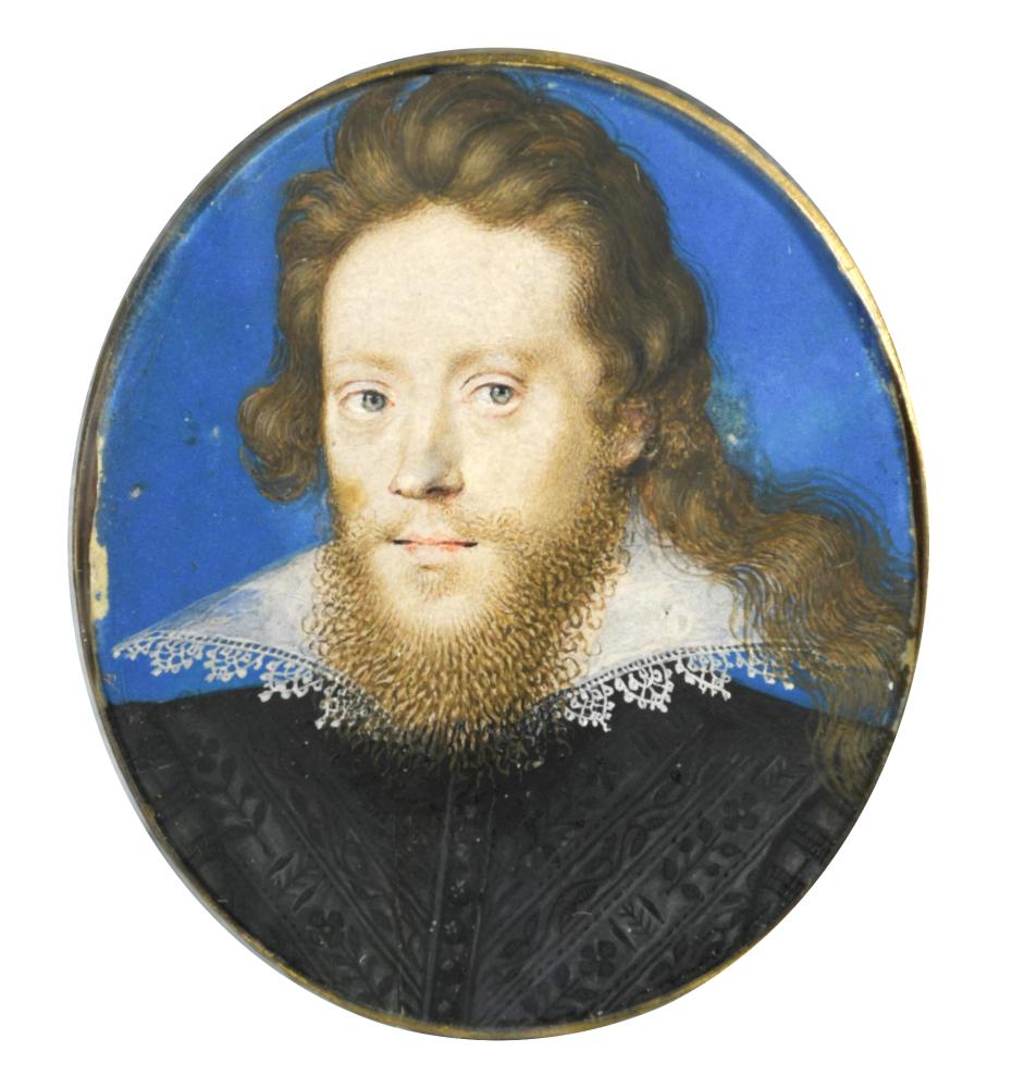 Isaac Oliver (Anglo-French, c. 1565-1617) Portrait miniature of Thomas Fones (d. 1638) (later