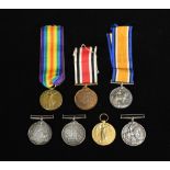 A group of four medals, to include China 1900, the collar stamped W.E. Storey, AB, H.M.S Goliath,