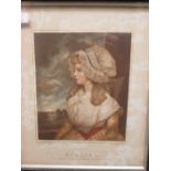 English School, 19th Century, Portrait of a lady, head and shoulders, signed "S W Denning" under the