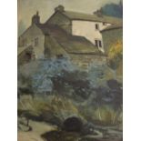 John Cooke, Welsh farm house, signed top right, 87 x 60cm