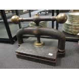 An early 19th century bookpress by Patrick Ritchie Oakfield Edinburgh, with brass handles