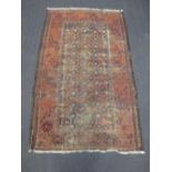 Five various small tribal rugs in varying condition