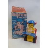 A boxed Gofer, one of the Robotrons robots by Topper.
