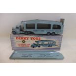 DINKY TOYS - Pullmore Car Transporter, no. 982, fair in a fair striped box.