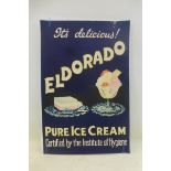 A 1930s Elderado Pure Ice Cream pictorial advertisement, 20 x 30".