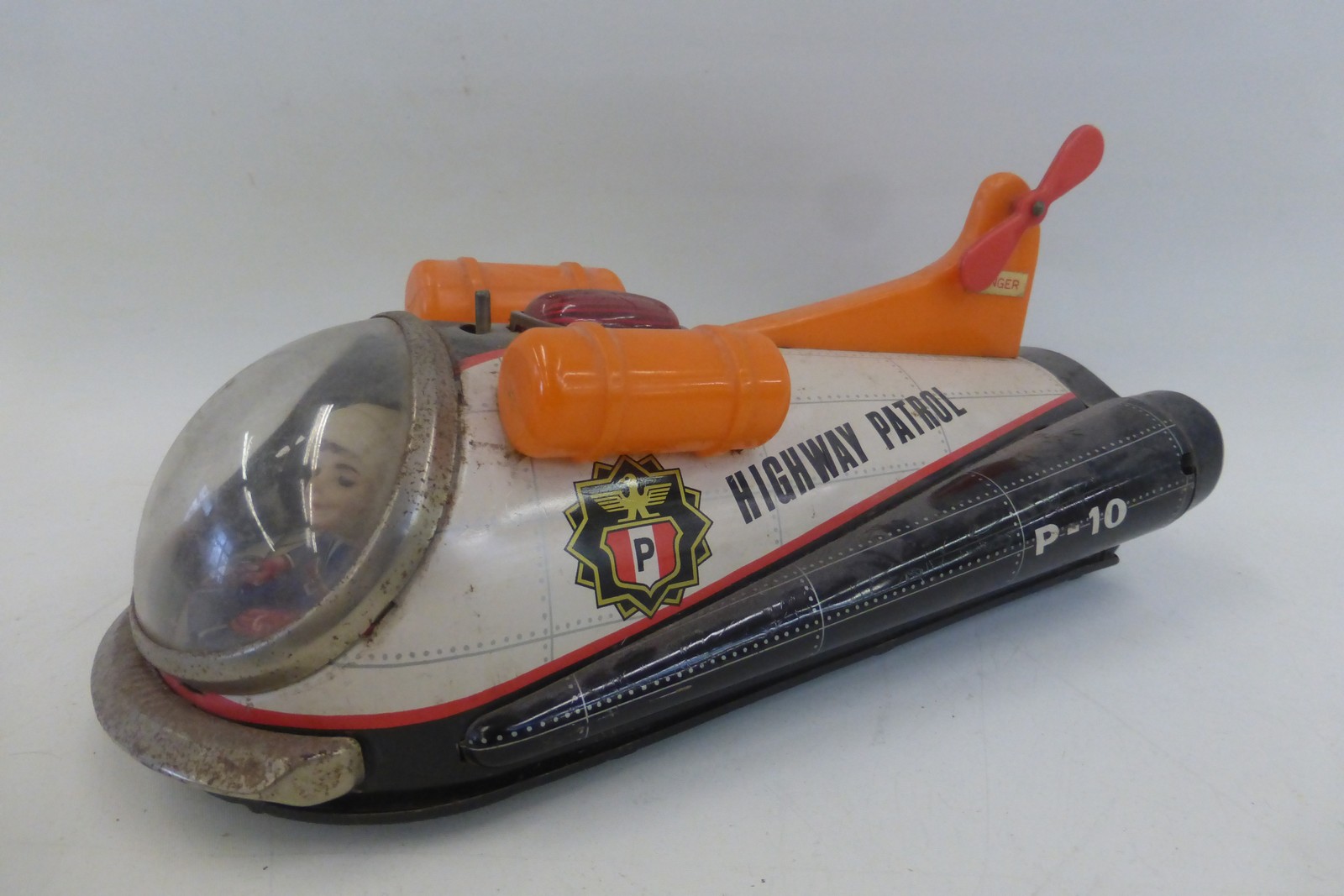 A Japanese tinplate Modern Toys Highway Patrol Copter by Masudaya. - Image 2 of 3
