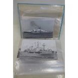 An album of Royal Navy warships mounted on card.