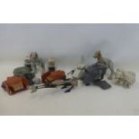 A selection of Star Wars figures, model vehicles etc.