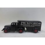 A 1940s Timpo die-cast articulated lorry, advertising Pickfords Removers and Storage.