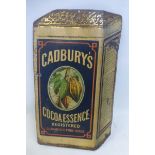 A very rare Cadbury's Cocoa Essence pictorial can-shaped 3D tin advertising sign by Hudson Scott &