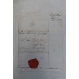 A signed letter from Prince William (later to become William IV), March 1799 from Bushey House, to