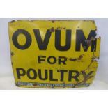 An Ovum for Poultry rectangular enamel sign, 32 x 27".