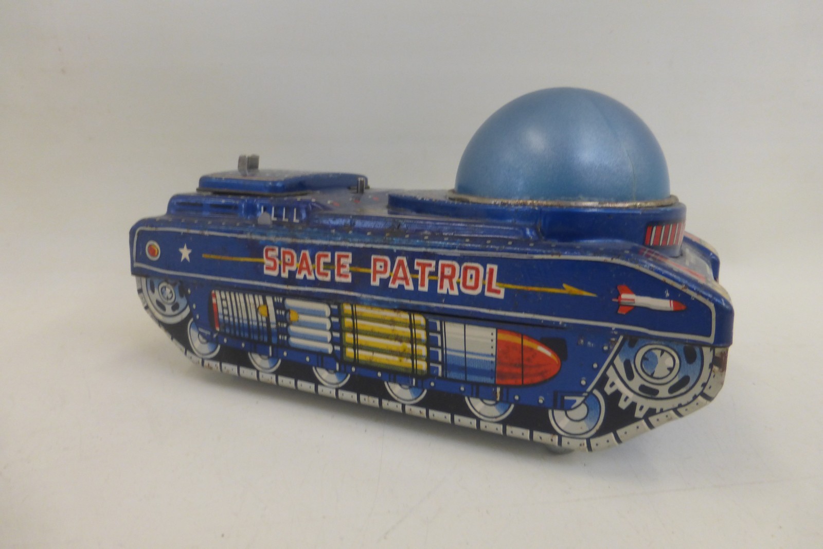 A Japanese tinplate Space Patrol tank by Masudaya. - Image 2 of 2