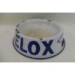 A Melox enamel dog bowl.