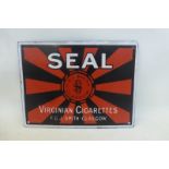 An F & J. Smith of Glasgow Seal Virginian Cigarettes enamel sign with a small amount of professional