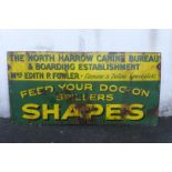 A pair of Shapes/Winalot rectangular enamel sign, one headed: The North Harrow K9 Bureau and