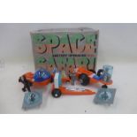 A boxed battery operated Space Safari set by Miniflex.