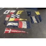 A collection of marine and yachting flags etc.