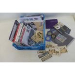 A crate of mixed stamps including a limited edition 'Return to Earth' first day cover 450/500,