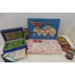 A Waddington's 'GO' board game, a boxed Subbuteo 'Table Cricket' by P.A.Adolph and various other