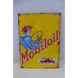 A decorative oil on board advertising Mobiloil, 20 x 27".