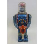 A 1950s Japanese tinplate Space Conqueror Astronaut Robot by Dayia.