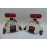 Two Tomy 'My Robot OMS-B' robots.