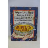 A decorative oil on board advertising Bird's Custard, 22 x 28".